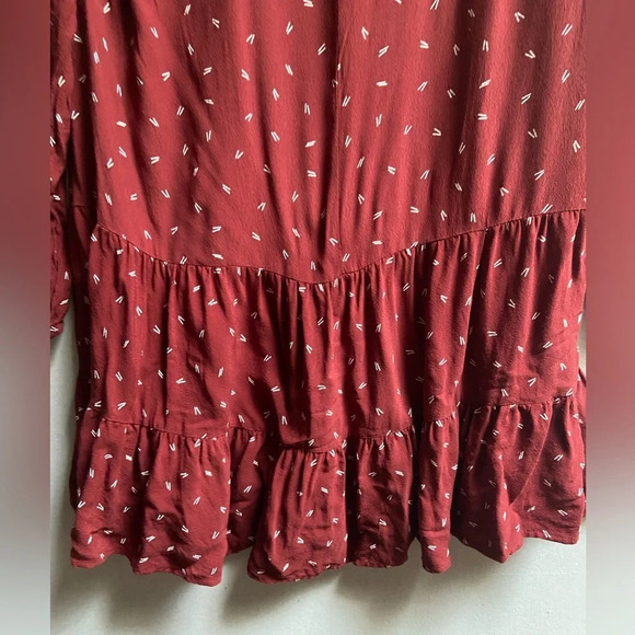 Ann Taylor LOFT Floral Ruffle Trim  Shift Dress Sz S - Picture 5 of 13